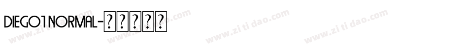 Diego1 Normal字体转换